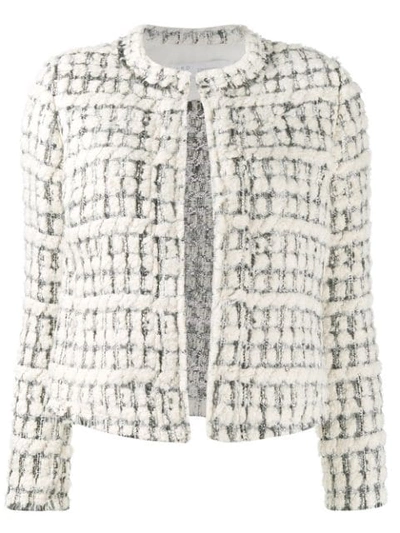 Shop Iro Julina Tweed Jacket In Neutrals