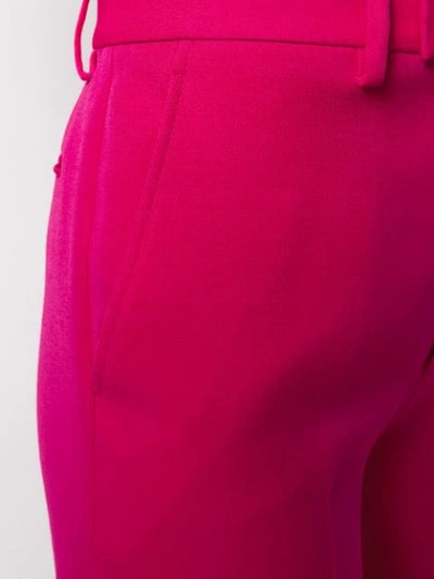 Shop Gucci High-rise Flared Trousers In Pink