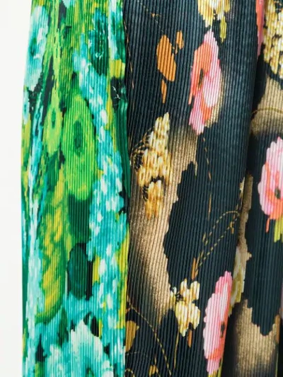 Shop Richard Quinn Floral Print Palazzo Trousers In Green
