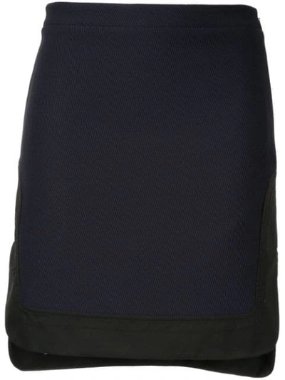 Shop N°21 High-waist Fitted Skirt In Blue