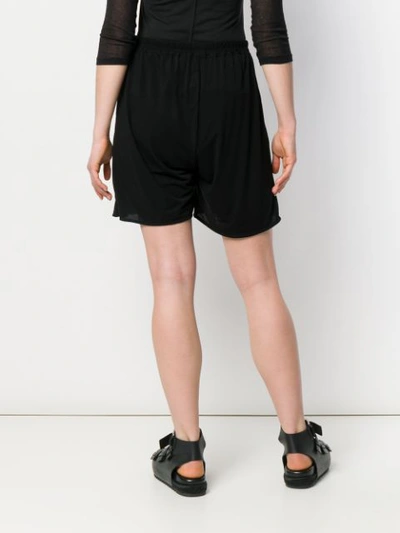 Shop Rick Owens Drawstring Waist Shorts In Black