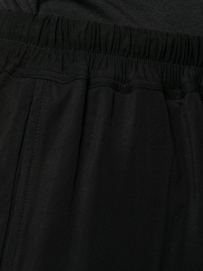 Shop Rick Owens Drawstring Waist Shorts In Black