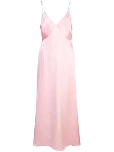 ADAM LIPPES 伞形吊带裙 - 粉色