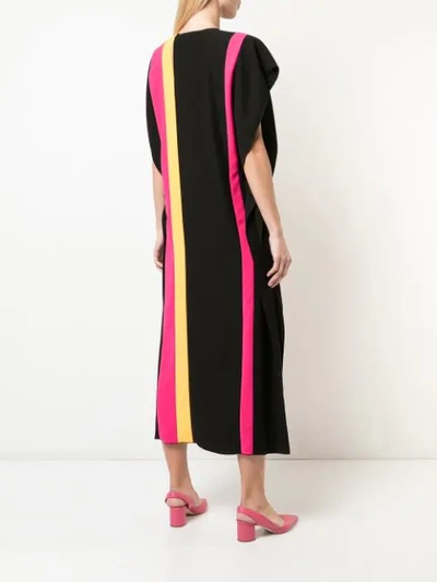 Shop Carolina Herrera Colour-block Dress In Black