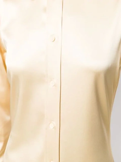 Shop Bottega Veneta Textured Shirt Dress In Neutrals