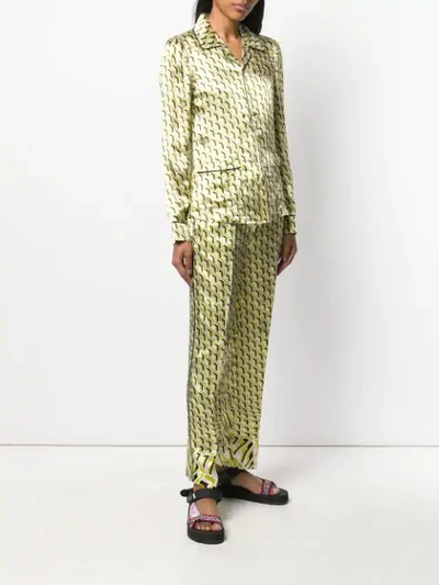 Shop Prada Patterned Pajama In F0613 Felce