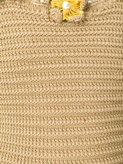 Shop Alanui Crochet Swimsuit In Neutrals
