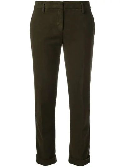 Shop Aspesi Chino Trousers In Brown