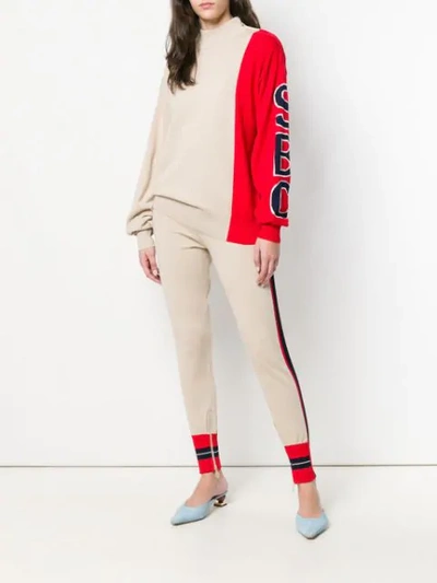 SEE BY CHLOÉ TWO TONE JUMPER - 大地色