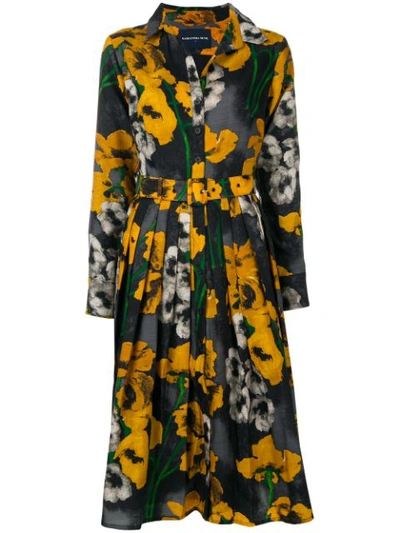 Shop Samantha Sung Floral Shirt Dress - Black