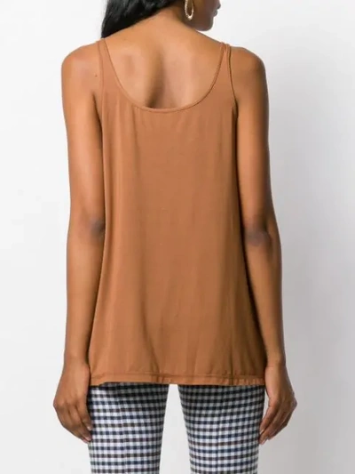 Shop Styland Swing Tank Top In Brown