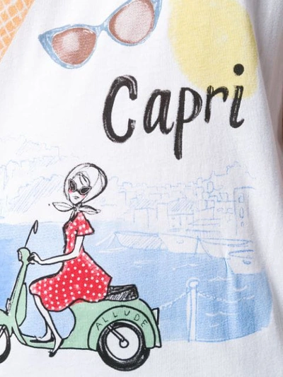 Shop Allude Capri T In White
