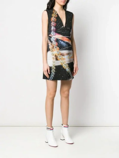 Shop Pinko Space Print Mini Dress In Zi5