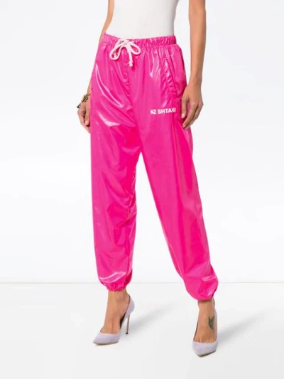 Shop Natasha Zinko Hot Pink Track Pant Trousers