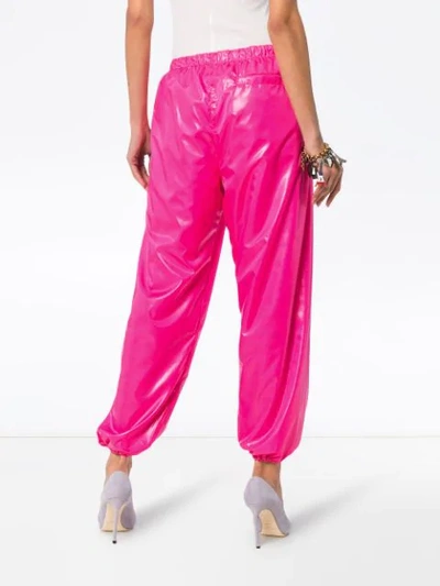 Shop Natasha Zinko Hot Pink Track Pant Trousers