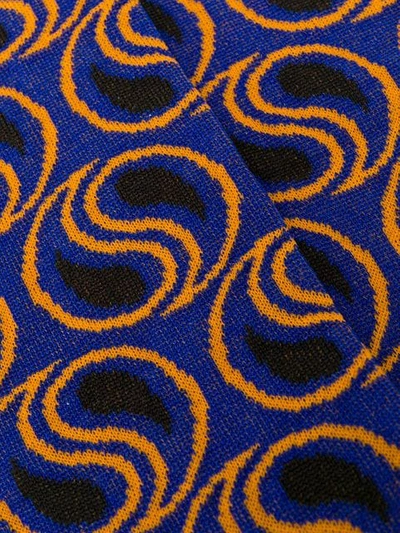 Shop Marni Geometric Patterned Socks In Tub59 Bluette