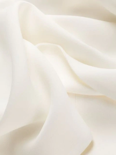 Shop Alexander Mcqueen Peplum Drape Culottes In White