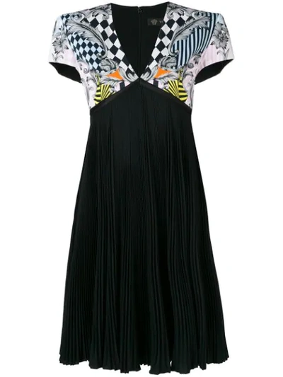 Shop Versace Harlequin Dress - Black