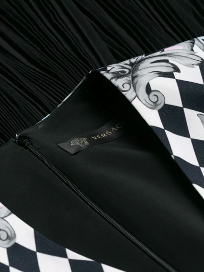 Shop Versace Harlequin Dress - Black