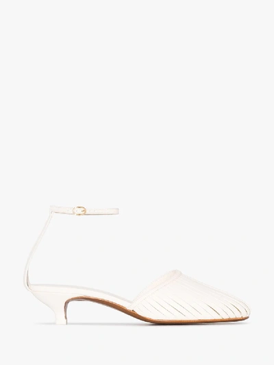 Shop Neous Cream Lipogon 35 Sandals In White
