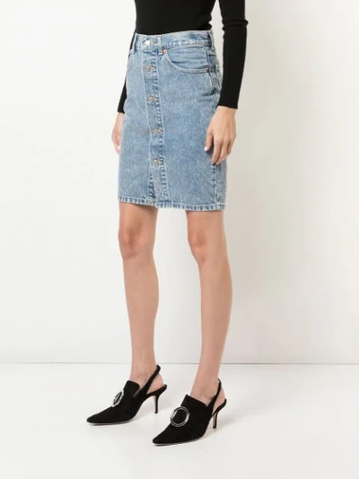 Shop Levi's Button Mom Skirt - Blue