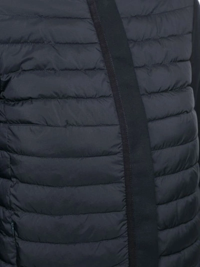Shop Herno Panelled Puffer Jacket - Blue
