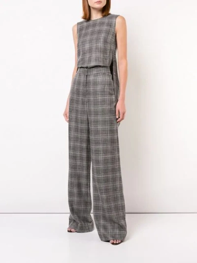 Shop Adam Lippes Wide Leg Trousers In Grey