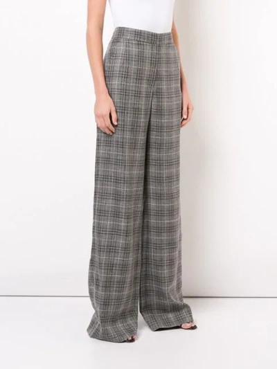 Shop Adam Lippes Wide Leg Trousers In Grey