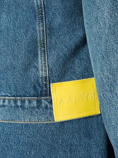 Shop Aalto Buttoned Denim Jacket In Blue