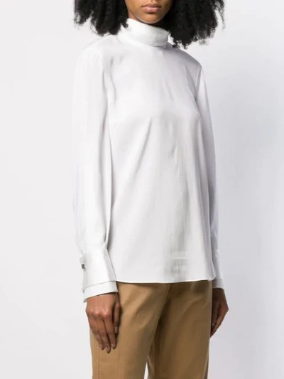 Shop Brunello Cucinelli Double-cuffed Shirt In White