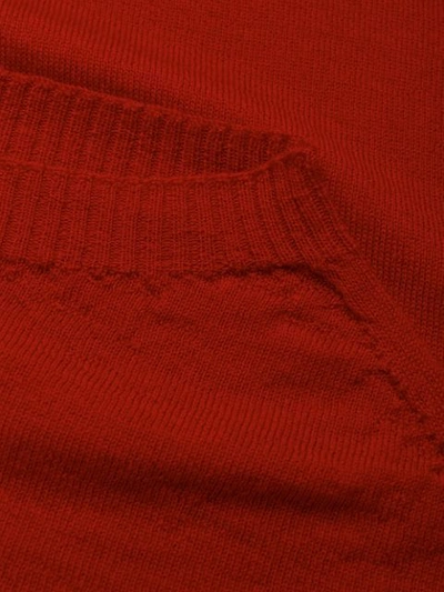 Shop Rick Owens Long Jumper In Red