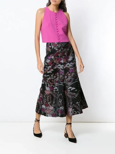 Shop Framed Tokyo Midi Skirt In Black