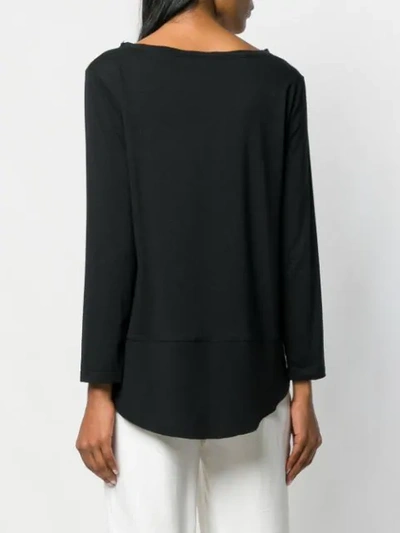 Shop Antonelli Relaxed Knit Top In Black