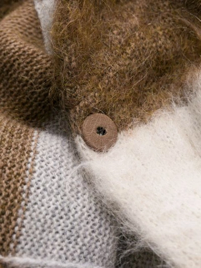 Shop Brunello Cucinelli Textured Cardigan Cardi-coat In Brown