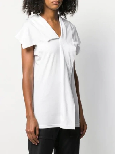 Shop Yohji Yamamoto Layered T-shirt In Bianco