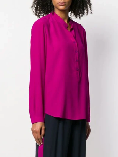 Shop Stella Mccartney Block Colour Blouse In Purple