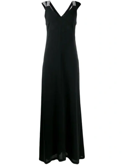 Shop Brunello Cucinelli Ball-chain Strap Dress - Black