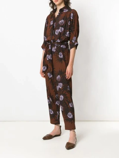 Shop Andrea Marques Printed Jumpsuit In Multicolour