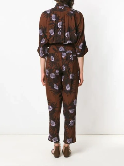 Shop Andrea Marques Printed Jumpsuit In Multicolour