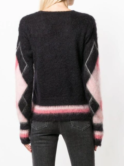 Shop Ballantyne Diamond Knit Sweater In 95642 Multicolor
