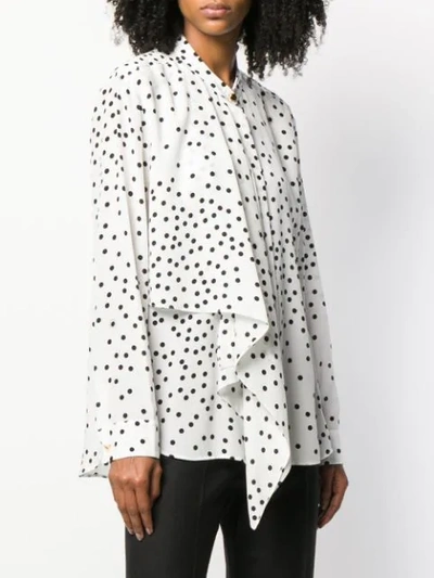Shop Stella Mccartney Polka Dot Print Shirt In 9500 White