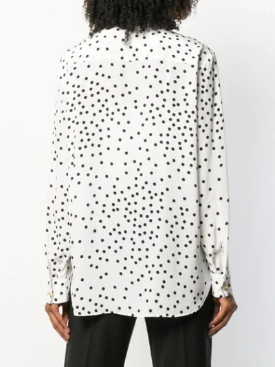 Shop Stella Mccartney Polka Dot Print Shirt In 9500 White