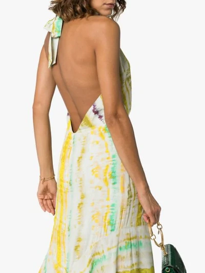 Shop Silvia Tcherassi Ardell Tie-dye Maxi Dress In Yellow