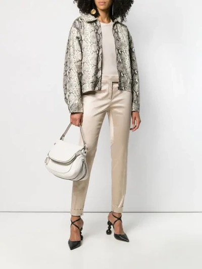 Tom Ford Round Neck T-shirt In Neutrals