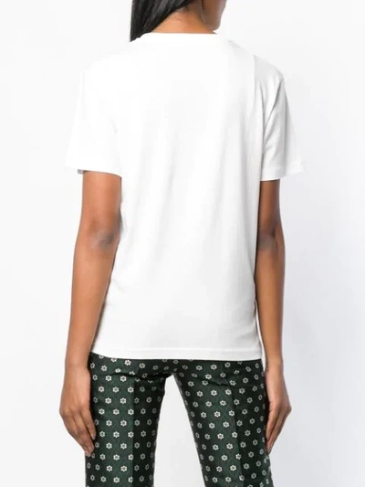 Shop Alexa Chung Printed Crew Neck T-shirt In White