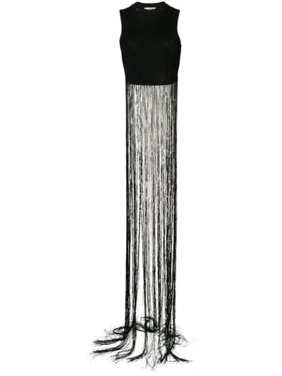 Shop Jil Sander Knitted Long Top In Black