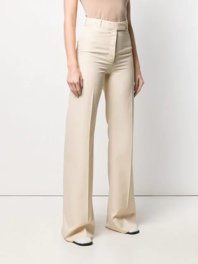 Shop Golden Goose Wide Leg Trousers In Neutrals