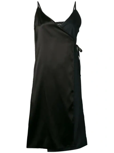 ANDREA YA'AQOV V-NECK WRAP DRESS - 黑色