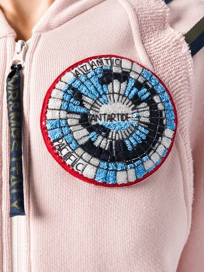 Shop Mr & Mrs Italy Patched Bomber Jacket In Pink
