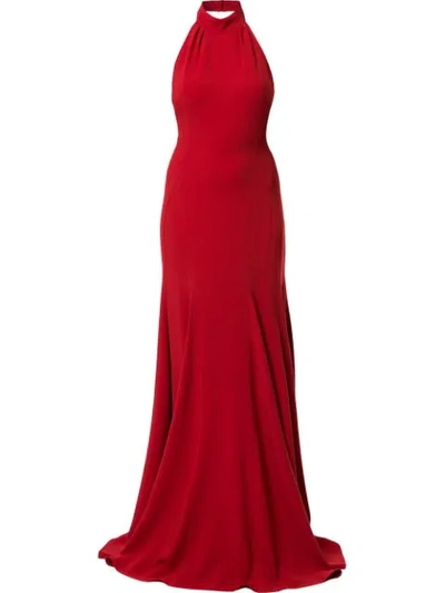 Shop Stella Mccartney Magnolia Gown In Red